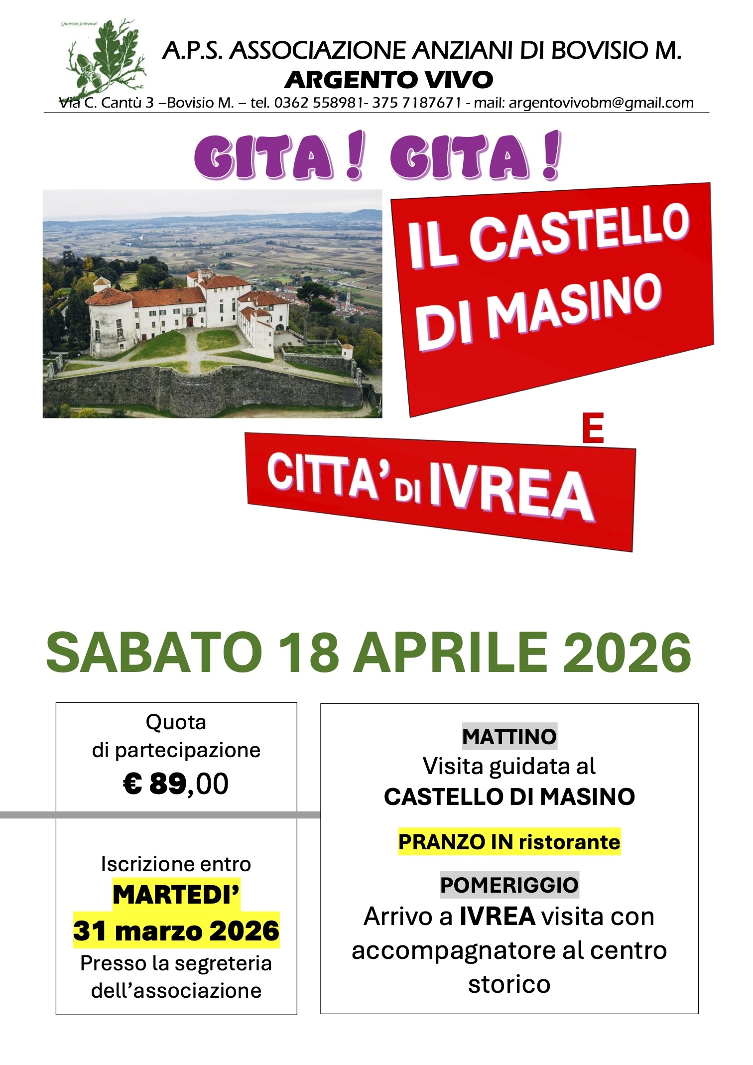 GITA A IVREA - 