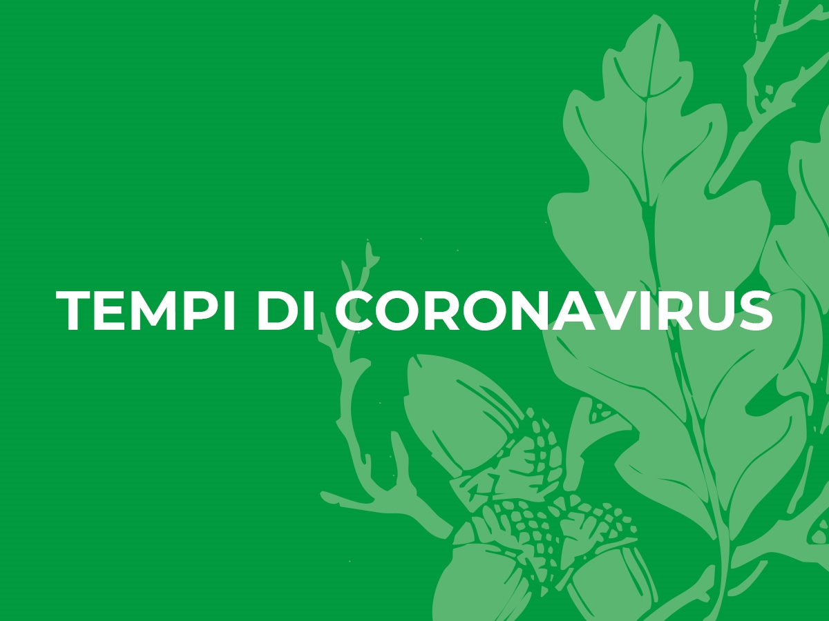 TEMPI DI CORONAVIRUS